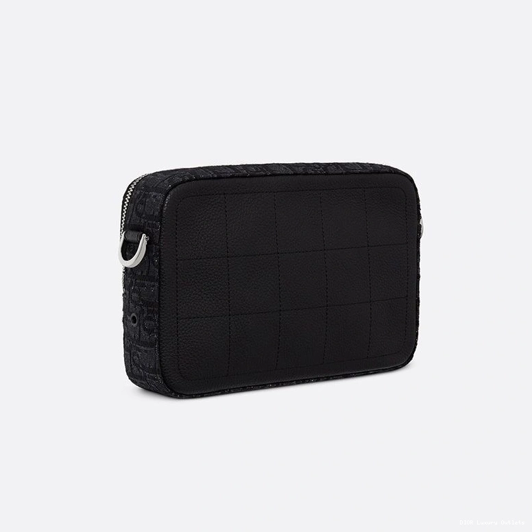 Cheap Canvas Messenger Safari Motif Black Dior Oblique 0816 Luxury